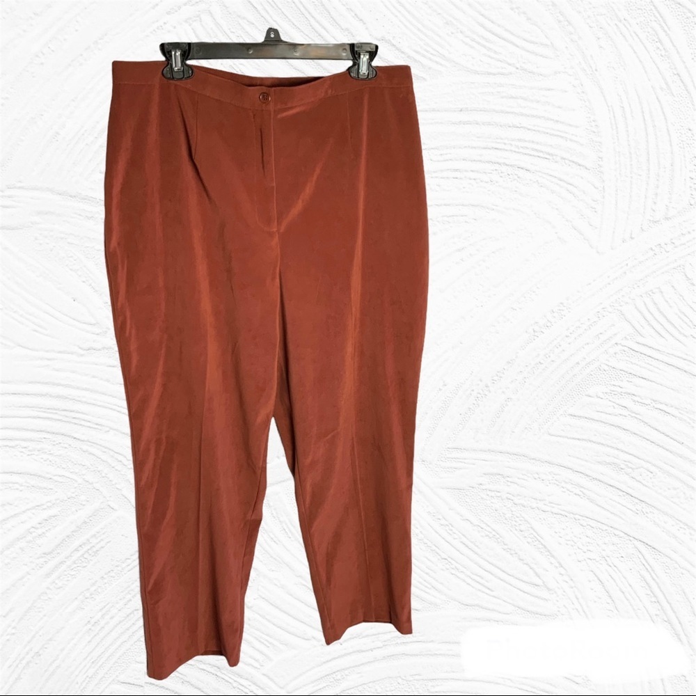 Notations Vintage Rust Patchwork Pant Suit Wm L/X… - image 7